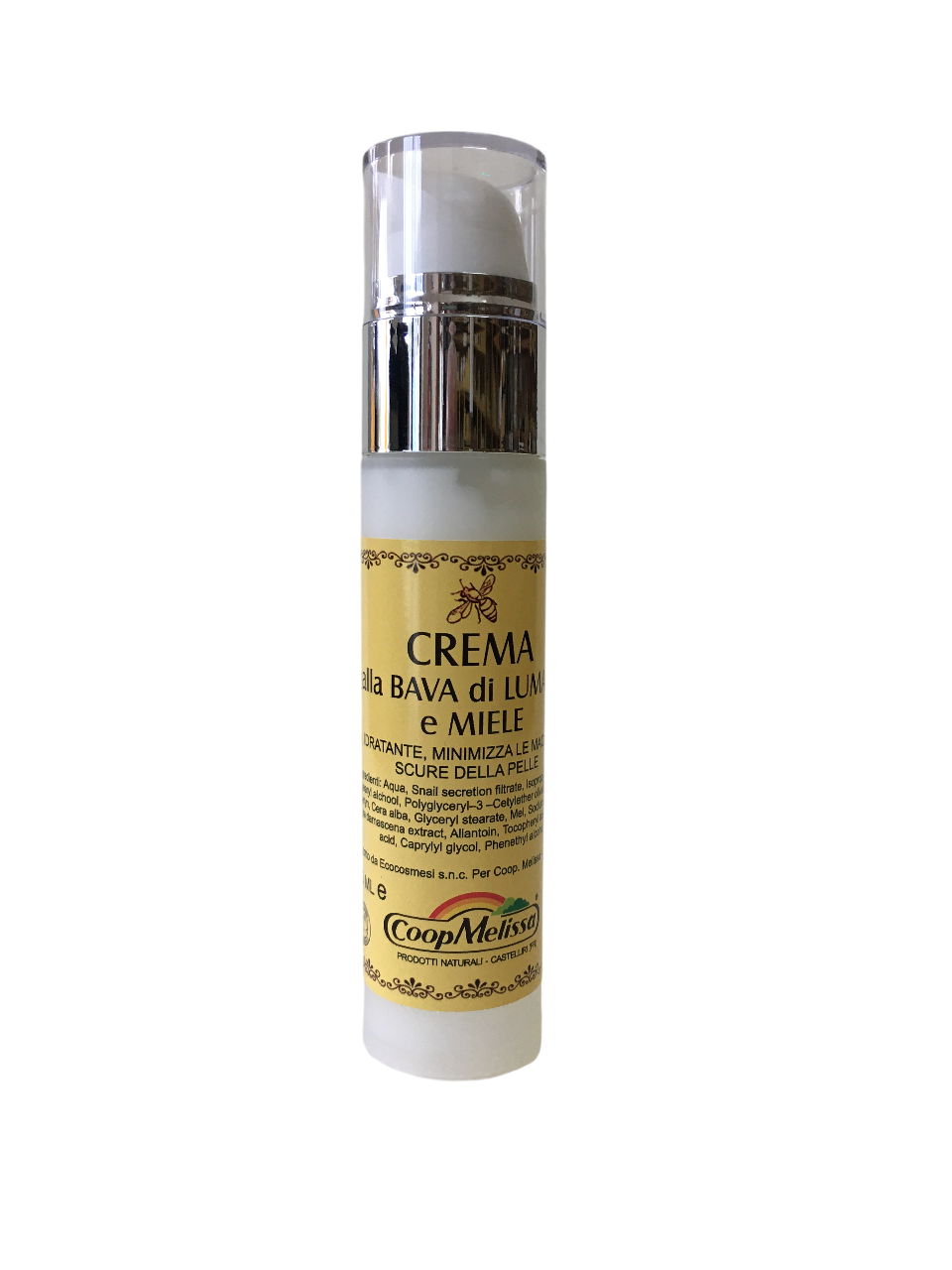 Crema nutriente alla bava di lumaca con miele in flacone 50 ml