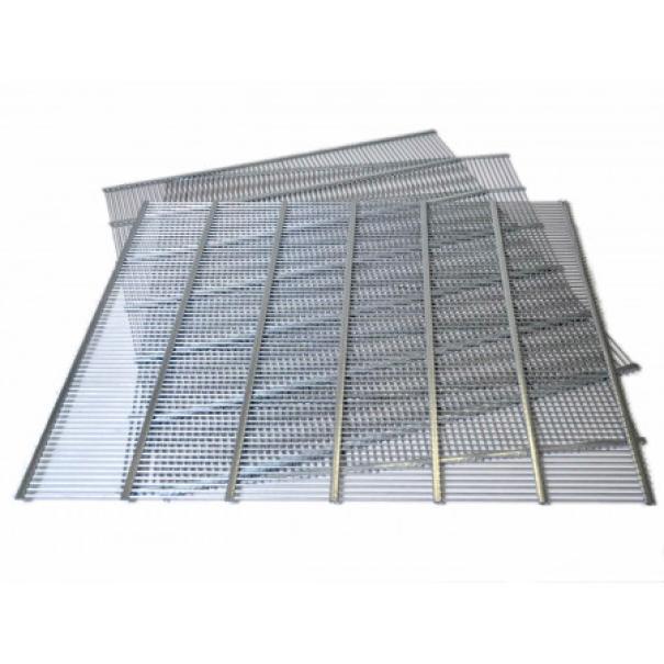 Griglia escludiregina in acciaio zincato 27x49 cm per arnia 6 favi