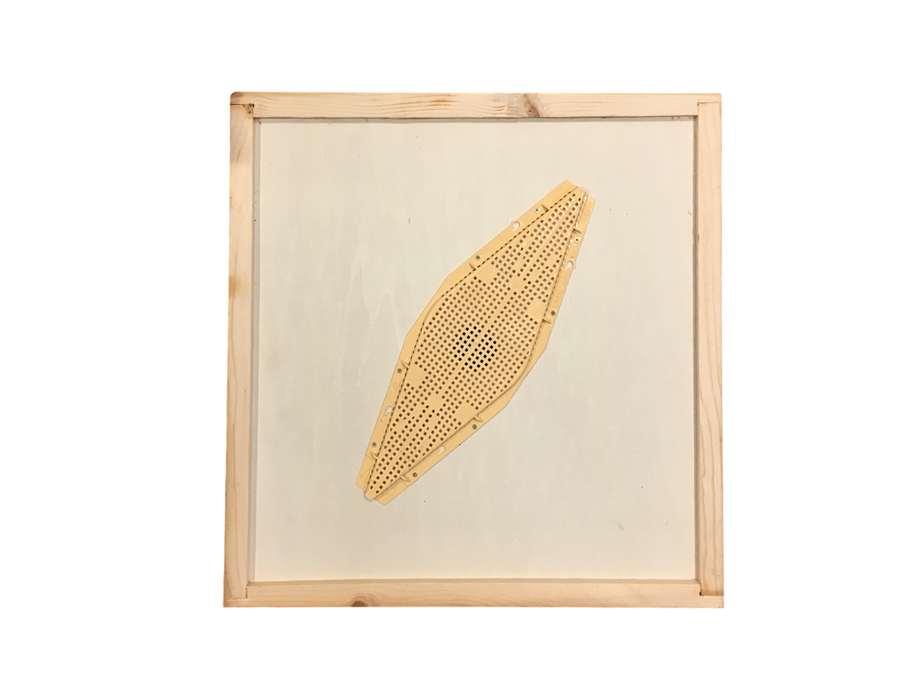 Apiscampo losanga montato su tavoletta in legno per arnie 12 favi