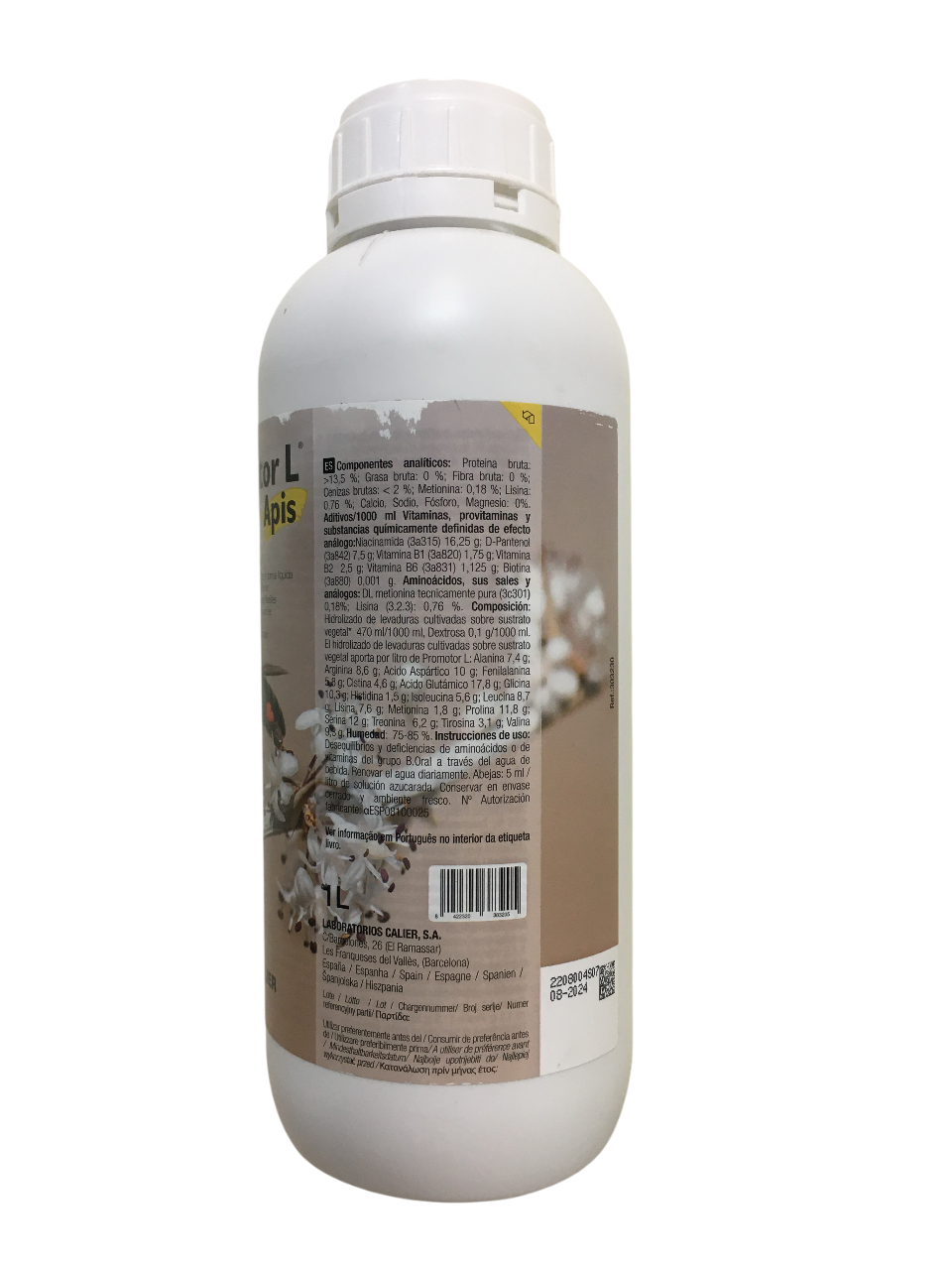 Etichetta dettaglio ingredienti Promotor L Apis integratore api 1 litro