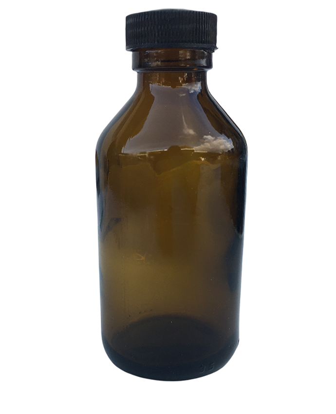 bottiglietta vetro ambrato 100 ml uso apicoltura e laboratorio bottiglietta vetro ambrato 100 ml con tappo a vite per propoli e liquidi sensibili