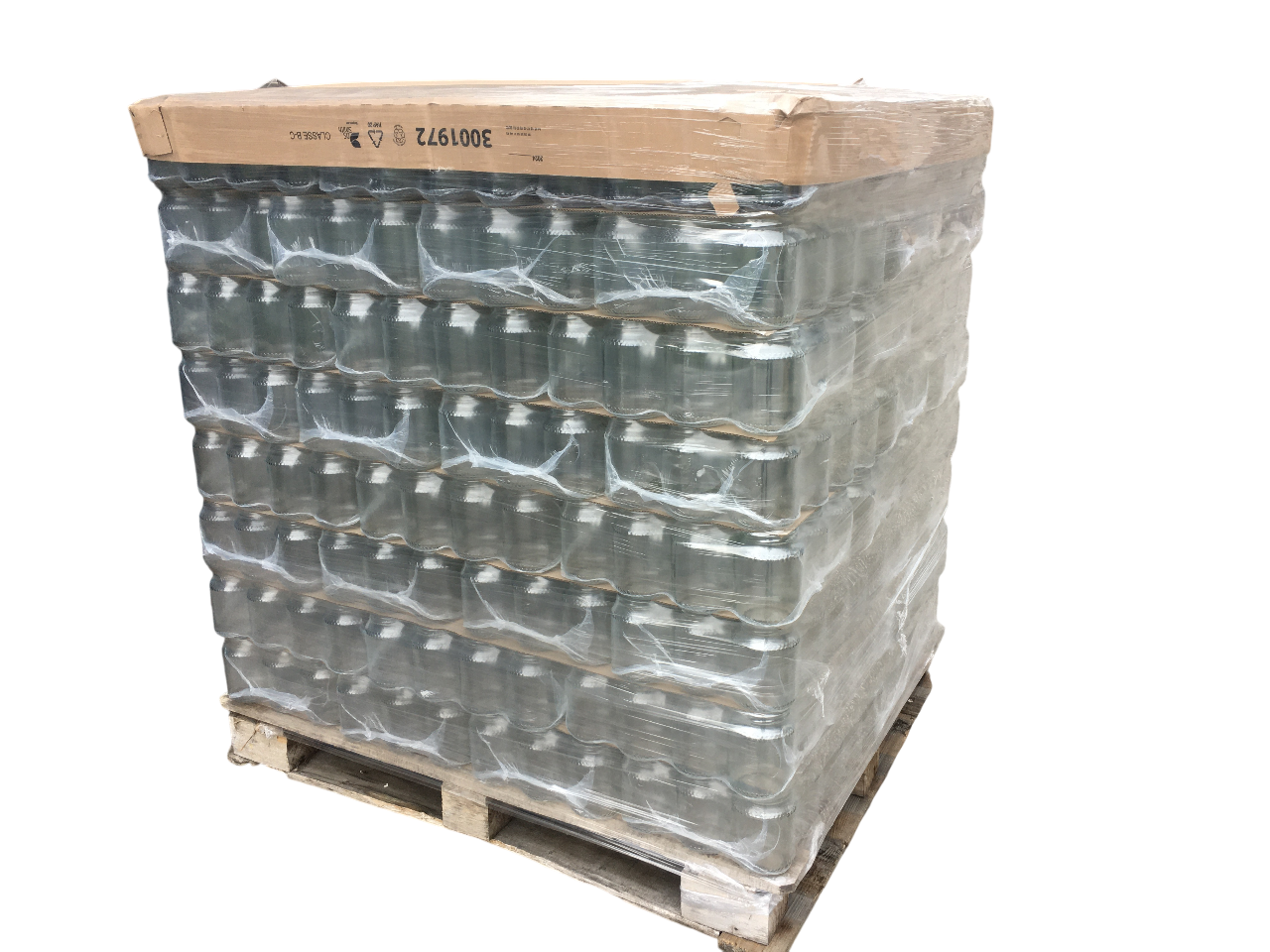 bancale vasetti vetro da 1000 g per miele confezionato per apicoltura