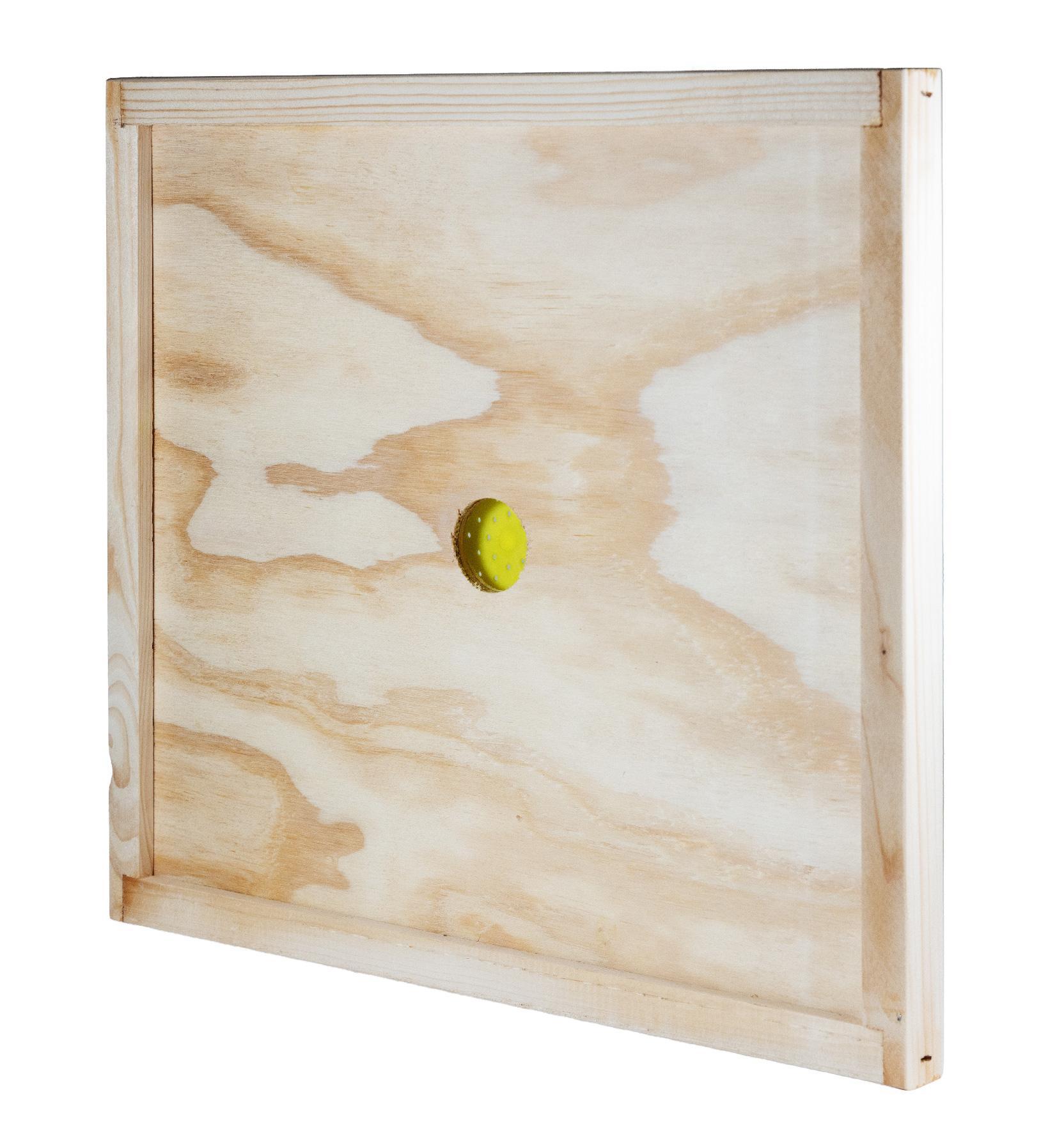 Retro della tavoletta apiscampo con struttura in legno rinforzato