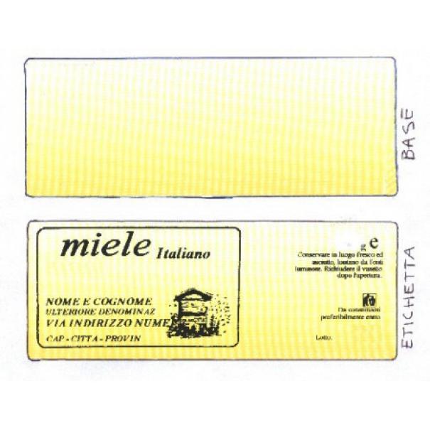 etichetta personalizzata per vasetti di miele apicoltura com confezione da 100 pezzi dimensioni 5 6x15 centimetri