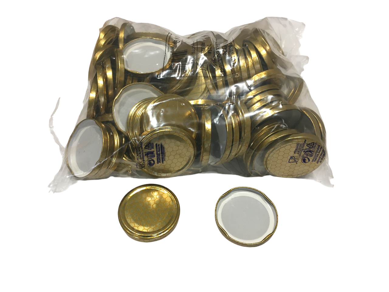 capsule twist off 70 mm per vasetti miele confezione da 100 pezzi apicoltura