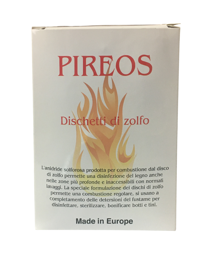 Confezione originale dischetti di zolfo per disinfezione legno