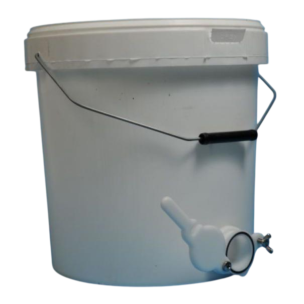 Secchio in plastica alimentare con rubinetto specifico per miele