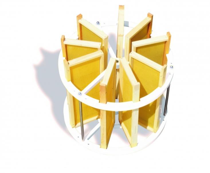 gabbia radiale plastica per 9 telai compatibile smelatore apicoltura