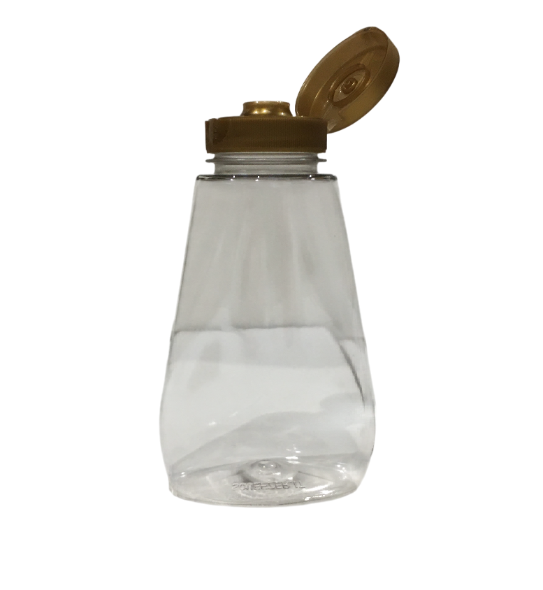 vasetto dosatore squeezer plastica alimentare per miele 250 cc con tappo richiudibile