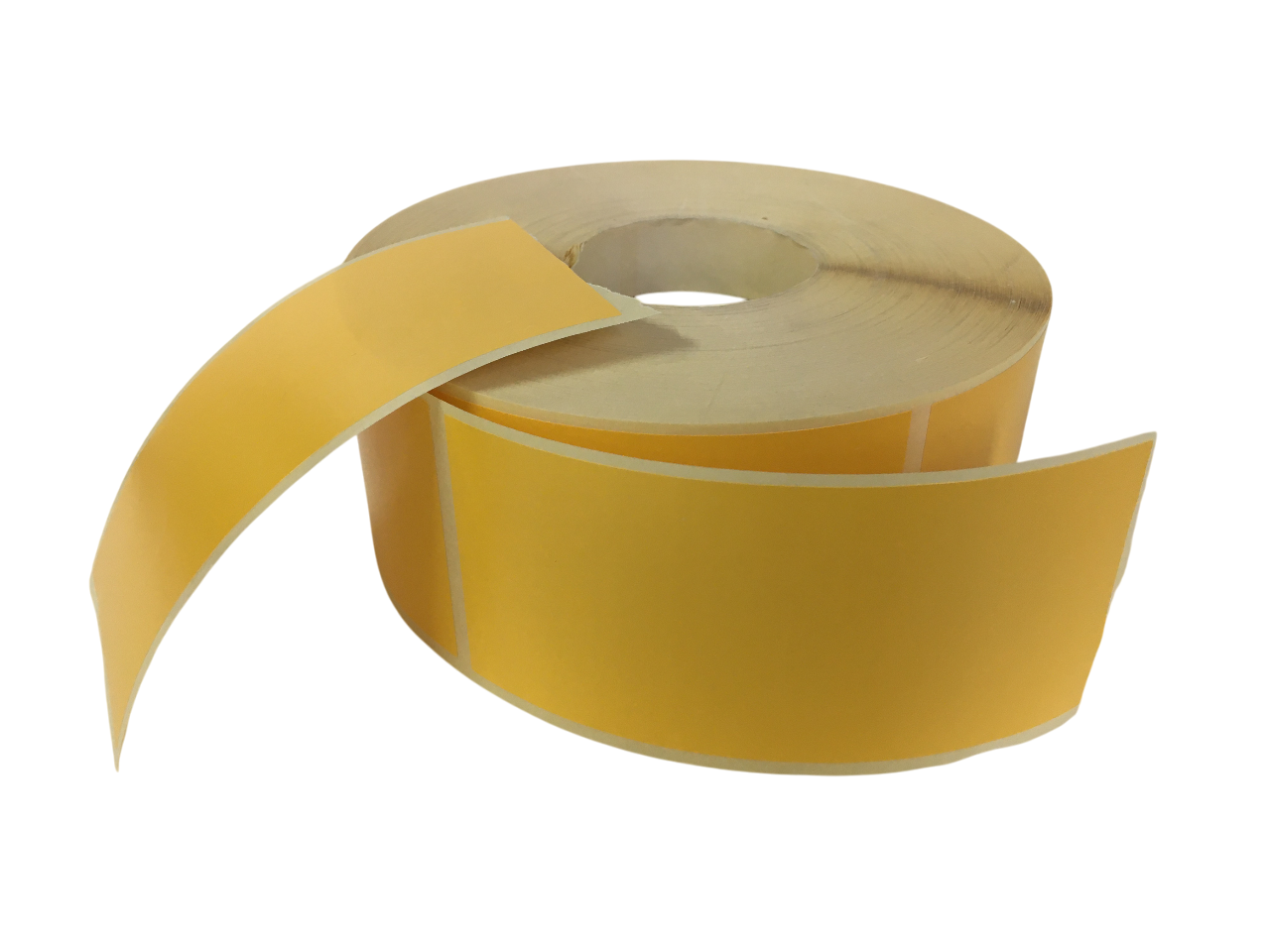 rotolo di etichette adesive neutre gialle per vasetti di miele formato 5,5x12 cm