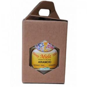 Scatoletta porta vasetto avana per 1 vaso da 250 g di miele