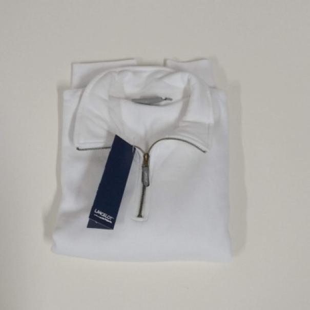  felpa/maglia da sudore con mezza zip grigio - foto 3