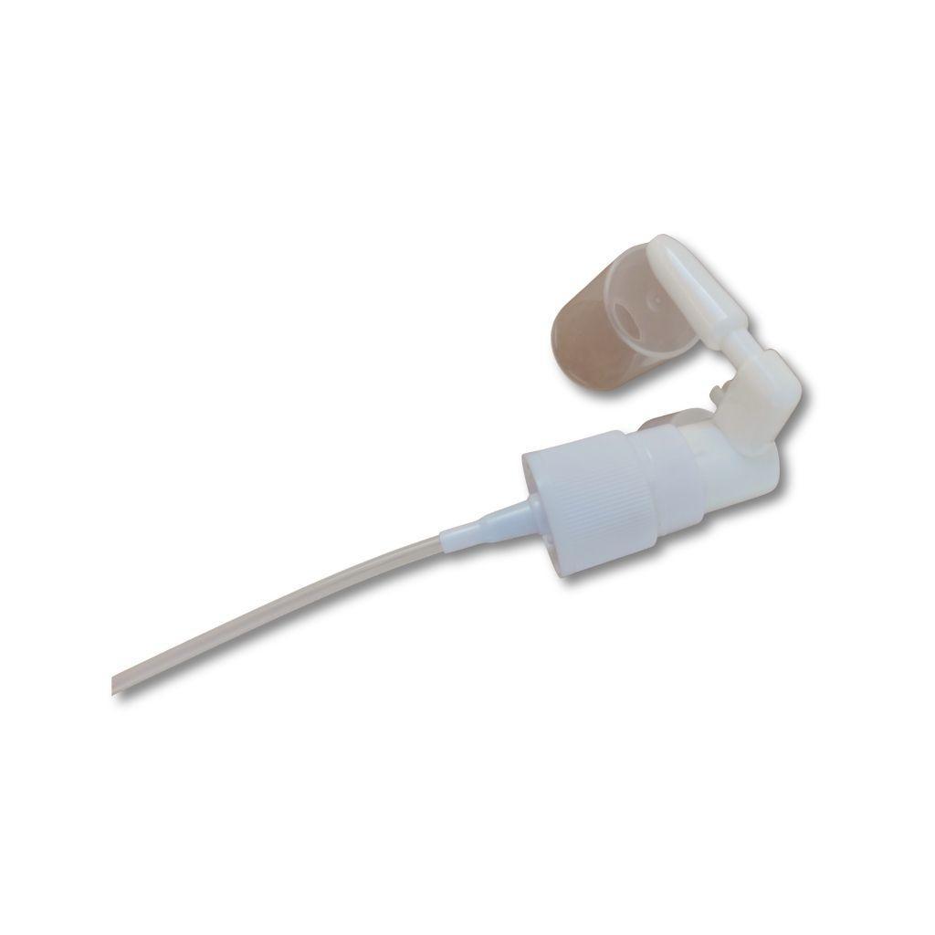 Spruzzatore con attacco filettato per flaconi PP18 e cannula lunga