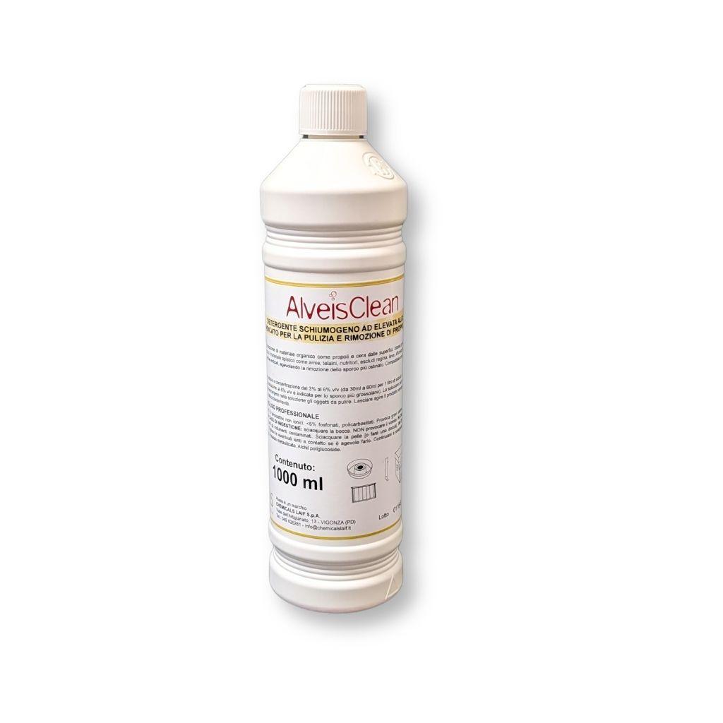 Flacone detergente schiumogeno AlveisClean 1L per attrezzature apistiche