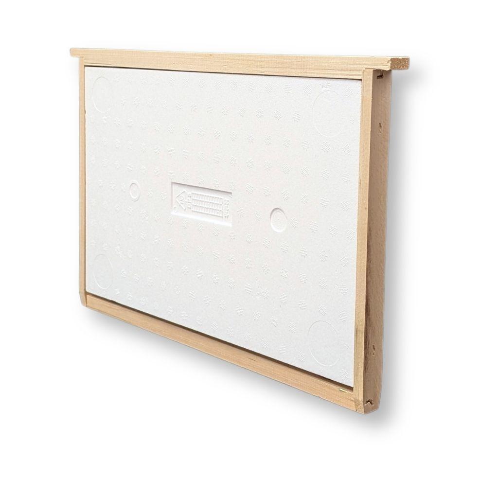 Diaframma per arnia in polistirolo ad alta densitu00e0 con telaio in legno